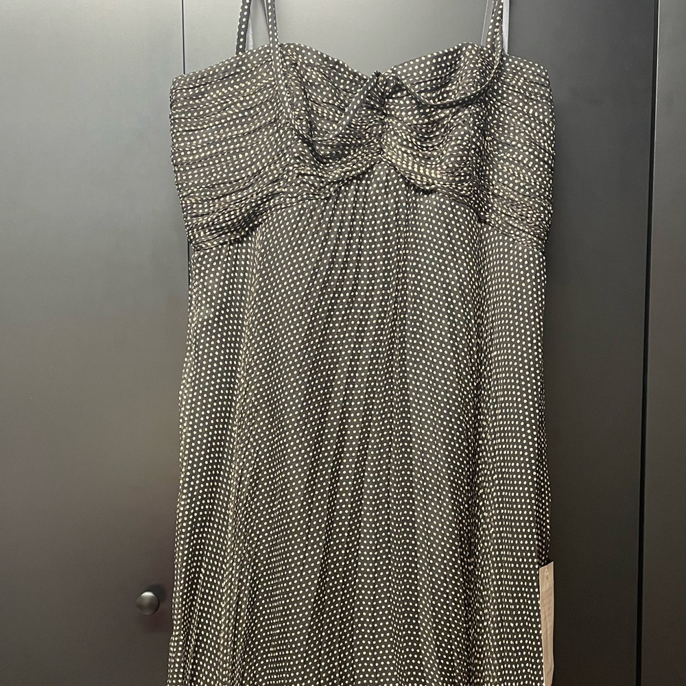 NWT 100% silk Laundry by by Sheli Segal tea length dress